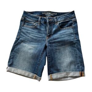 American Eagle Outfitters Women's Bermuda Denim Shorts